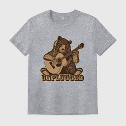 Мужская футболка Медведь играет на гитаре