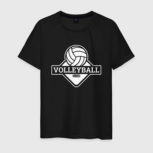 Мужская футболка Volleyball / Черный – фото 1