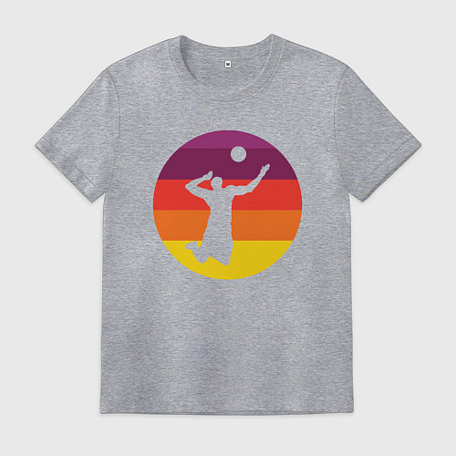 Мужская футболка Мой волейбол / Меланж – фото 1