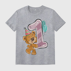 Футболка хлопковая мужская Первый годик, цвет: меланж