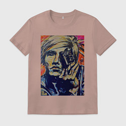 Мужская футболка Автопортрет Энди Уорхола