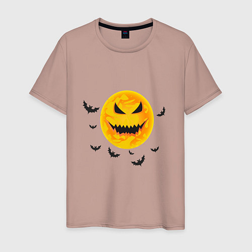Мужская футболка Halloween / Пыльно-розовый – фото 1