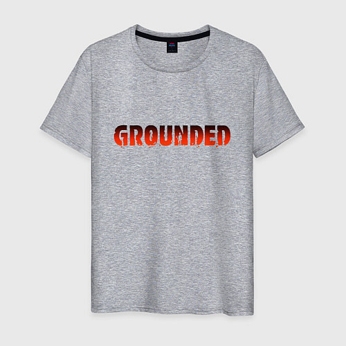 Мужская футболка Grounded / Меланж – фото 1