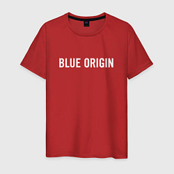 Футболка хлопковая мужская BLUE ORIGIN, цвет: красный