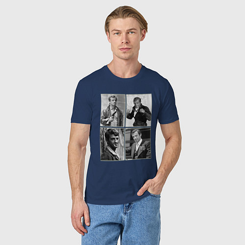 Мужская футболка Бельмондо навсегда / Тёмно-синий – фото 3