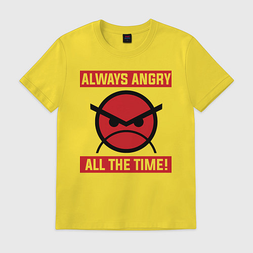 Мужская футболка Angry marines / Желтый – фото 1