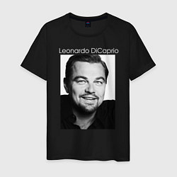 Футболка хлопковая мужская Leonardo DiCaprio, цвет: черный
