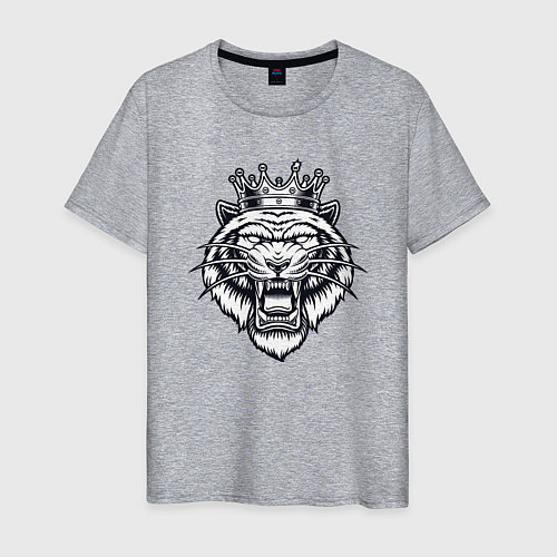Мужская футболка King Tiger / Меланж – фото 1