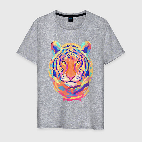 Мужская футболка Color Tiger / Меланж – фото 1