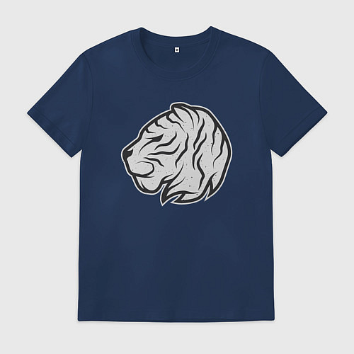 Мужская футболка Mystic Tiger / Тёмно-синий – фото 1