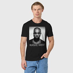 Футболка хлопковая мужская KANYE WEST, цвет: черный — фото 2