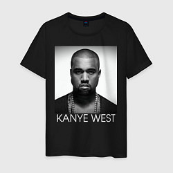 Футболка хлопковая мужская KANYE WEST, цвет: черный