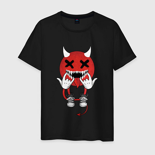 Мужская футболка Evil Emoji / Черный – фото 1
