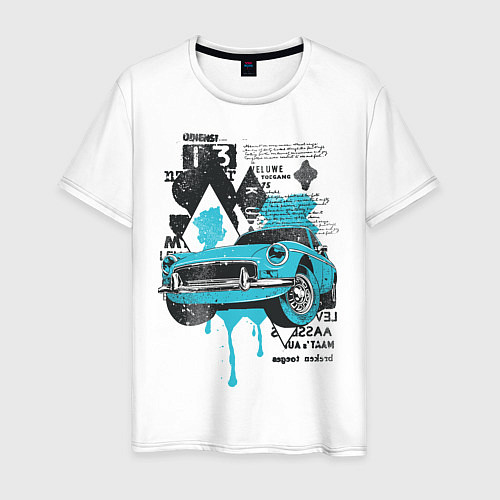 Мужская футболка Vintage Cars / Белый – фото 1
