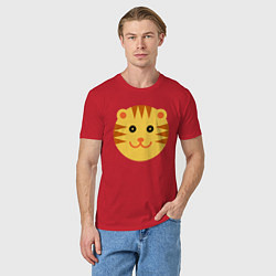 Футболка хлопковая мужская Sunny Tiger, цвет: красный — фото 2