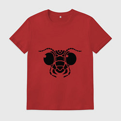 Футболка хлопковая мужская Насекомое, цвет: красный