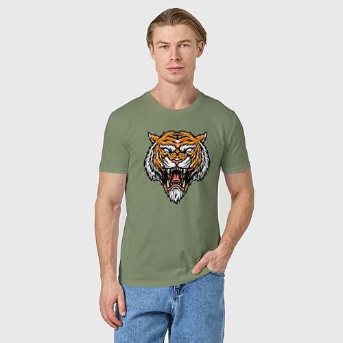 Мужская футболка Ghost Tiger / Авокадо – фото 3