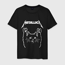 Футболка хлопковая мужская METALLICA МЕТАЛЛИКА, цвет: черный