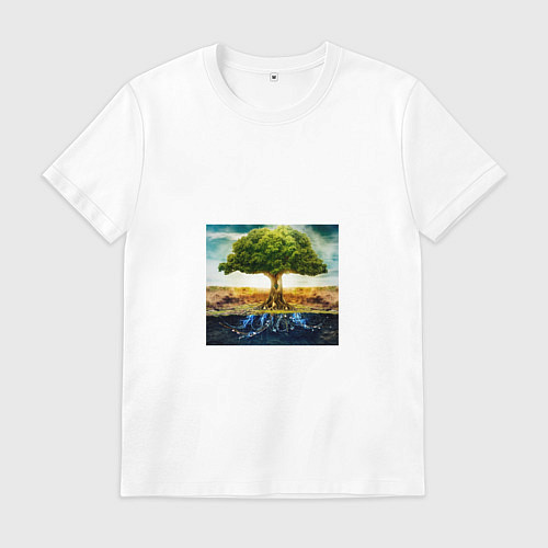 Мужская футболка Древо баланса / Белый – фото 1