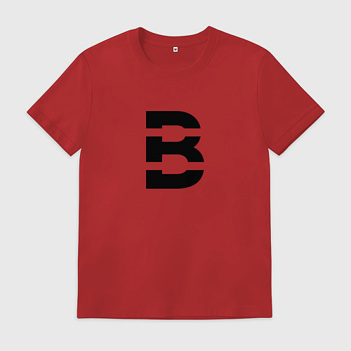 Мужская футболка B Group - стиль жизни! / Красный – фото 1