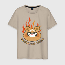 Футболка хлопковая мужская Guoba Get Them, цвет: миндальный