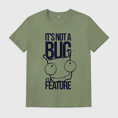 Мужская футболка Человечек с рожками / Авокадо – фото 1