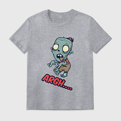 Футболка хлопковая мужская Зомбачок, цвет: меланж