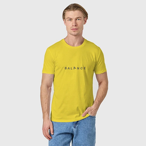 Мужская футболка YogaBalance / Желтый – фото 3