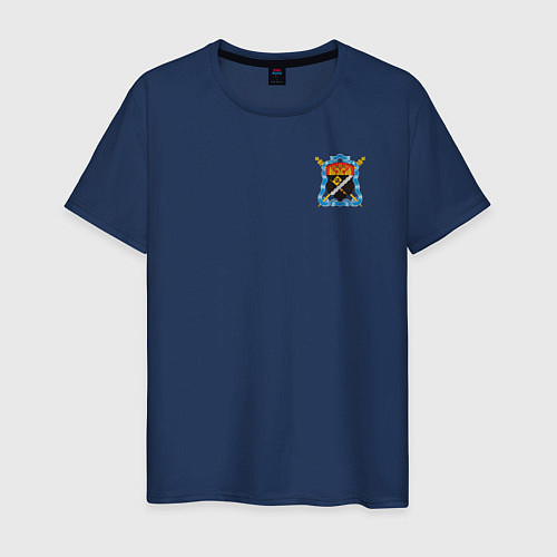 Мужская футболка Терское КазВ с Эмблемой / Тёмно-синий – фото 1