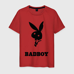 Футболка хлопковая мужская BAD BOY PLAYBOY, цвет: красный