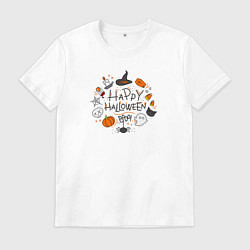 Мужская футболка Happy Halloween! Boooo!!!