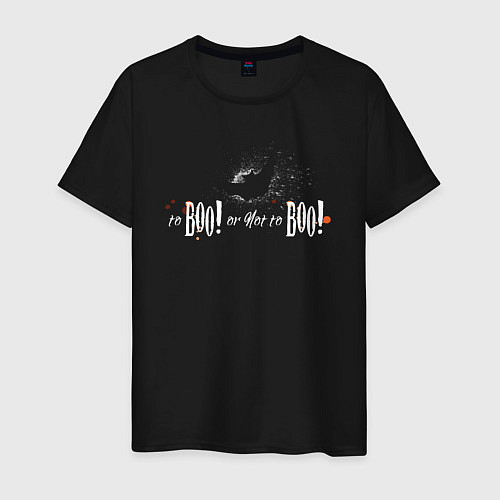 Мужская футболка To BOO! or not to BOO! bat / Черный – фото 1