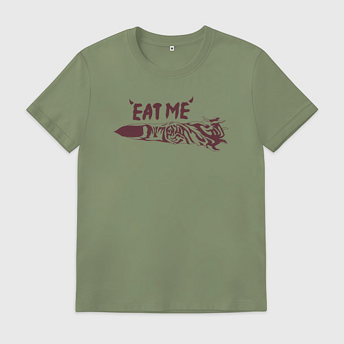 Мужская футболка Съешь меня палец Магическая битва / Авокадо – фото 1