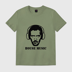 Футболка хлопковая мужская Dr House music, цвет: авокадо