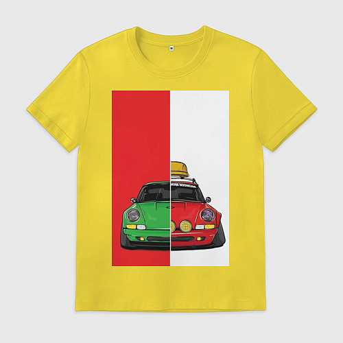 Мужская футболка Concept car / Желтый – фото 1