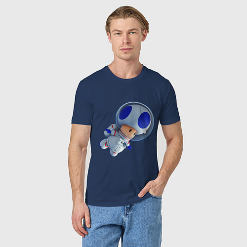 Мужская футболка Space Toad / Тёмно-синий – фото 3