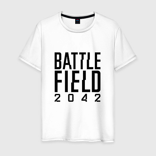 Мужская футболка BATTLEFIELD 2042 LOGO БАТЛФИЛД 2042 ЛОГО / Белый – фото 1