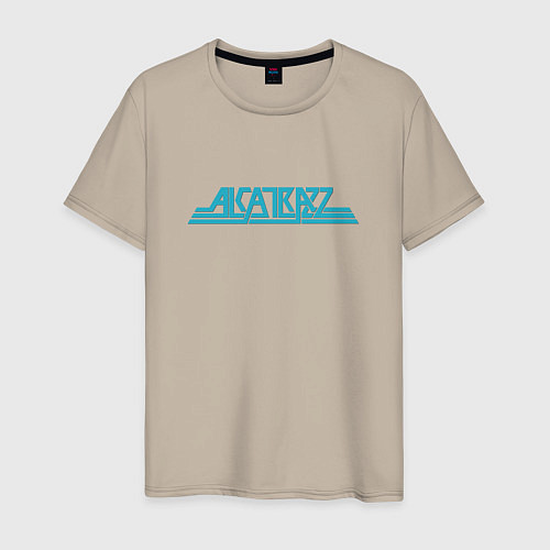 Мужская футболка ALKATRAZZ LOGO / Миндальный – фото 1