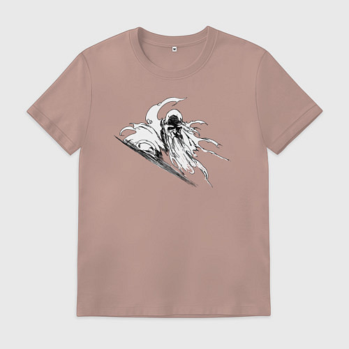 Мужская футболка Ямамото Генрюсай Блич / Пыльно-розовый – фото 1