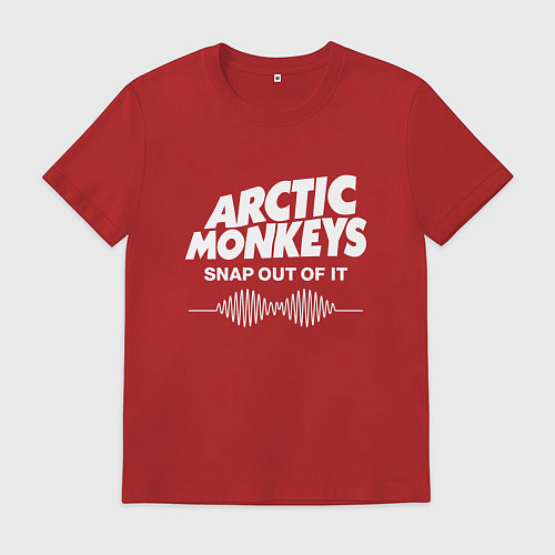 Мужская футболка Arctic Monkeys, группа / Красный – фото 1