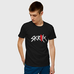 Футболка хлопковая мужская Скриллекс, цвет: черный — фото 2