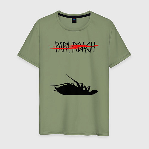 Мужская футболка Papa Roach дохлый таракан / Авокадо – фото 1