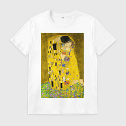 Мужская футболка Поцелуй картина Климта