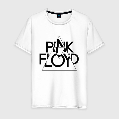 Мужская футболка PINK FLOYD LOGO ПИНК ФЛОЙД / Белый – фото 1