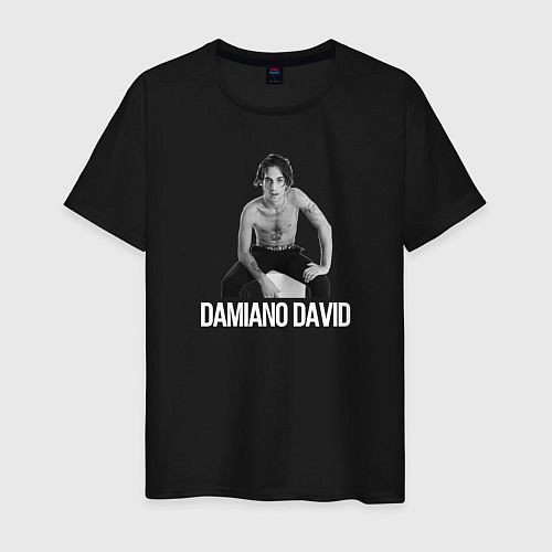Мужская футболка Damiano David! / Черный – фото 1