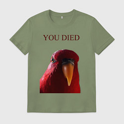 Мужская футболка Красный попугай