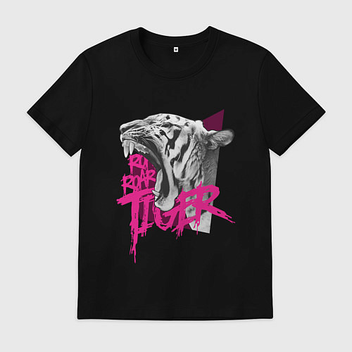 Мужская футболка Roar Roar Tiger / Черный – фото 1