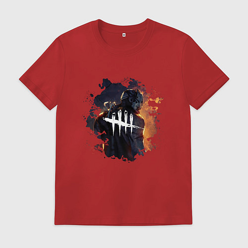 Мужская футболка DEAD BY DAYLIGHT LOGO HUNTER ОХОТНИК DBD / Красный – фото 1