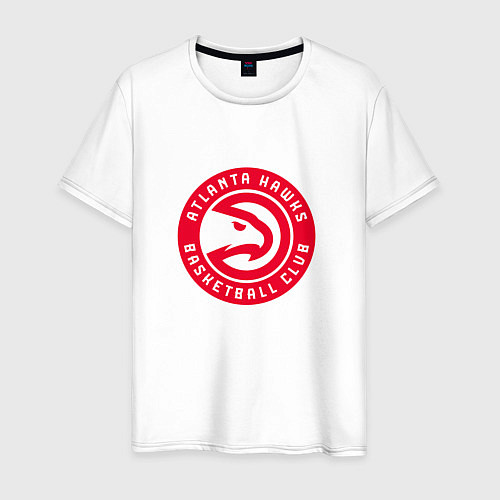 Мужская футболка Атланта Хокс логотип / Белый – фото 1