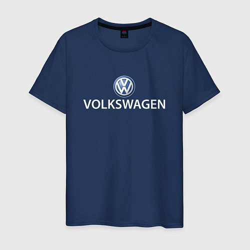 Мужская футболка VOLKSWAGEN LOGO / Тёмно-синий – фото 1